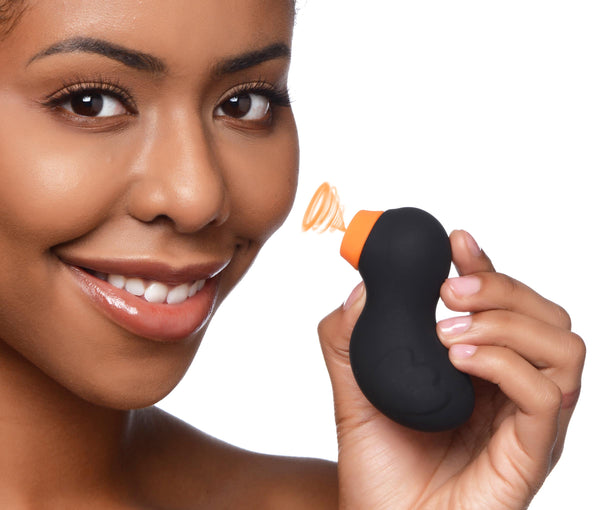 Sucky Ducky Clitoral Stimulator - Black – clitoral suction toy, Silicone