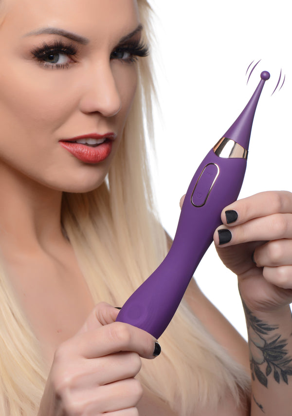 Pulsing G-spot Pinpoint Silicone Vibrator with Attachments, Silicone