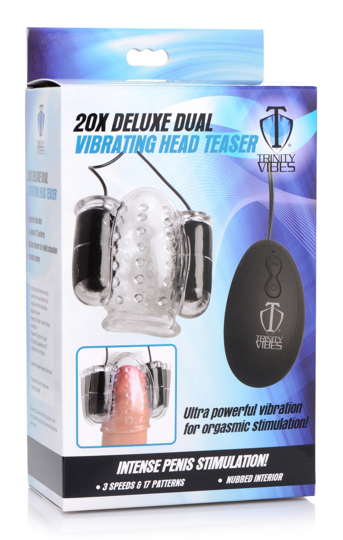 20X Deluxe Dual Vibrating Head Teaser – vibrator, TPE (view 5)
