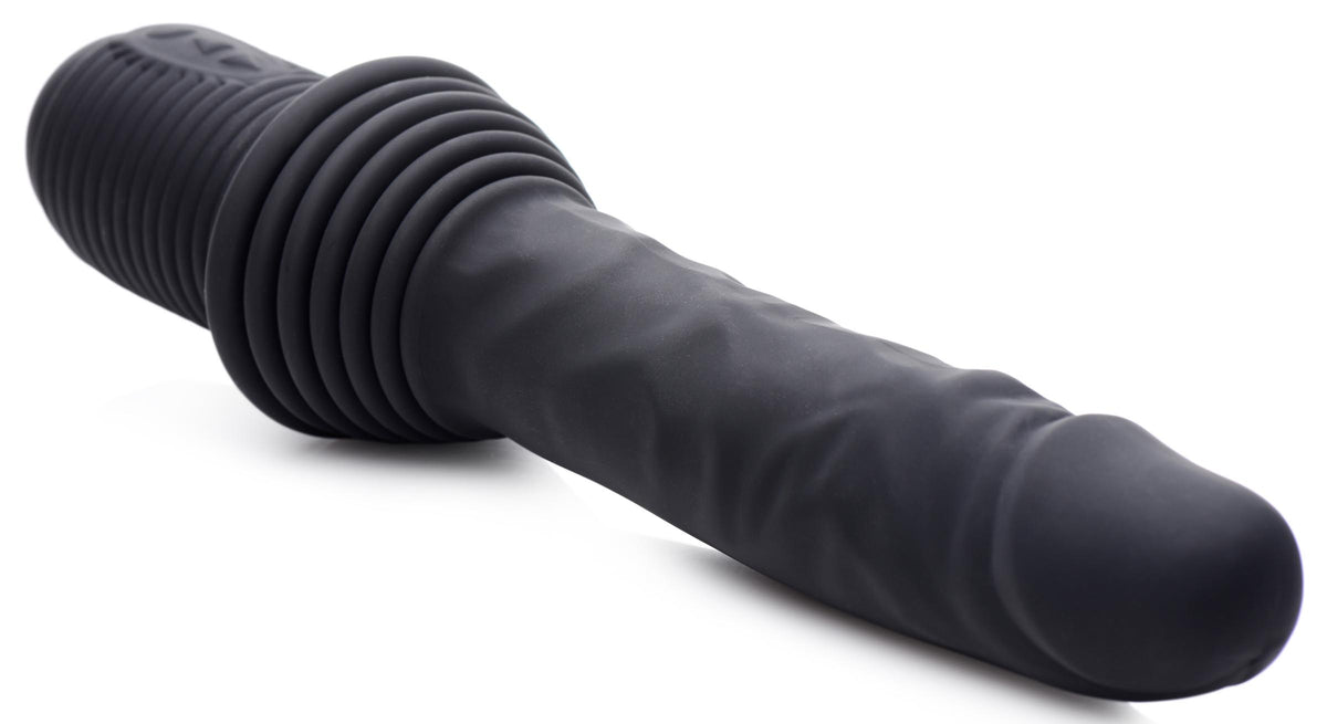 10X Silicone Vibrating and Thrusting Dildo, Silicone (view 6)
