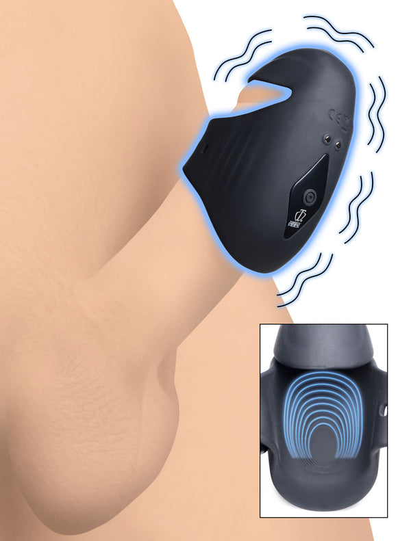 8X Vibrating Silicone Penis Head Stimulator – masturbator, Silicone