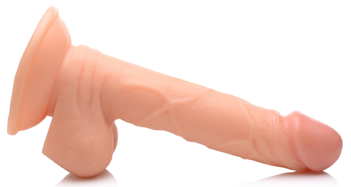 6.5 Inch Dildo with Balls - Light, PVC (view 6)