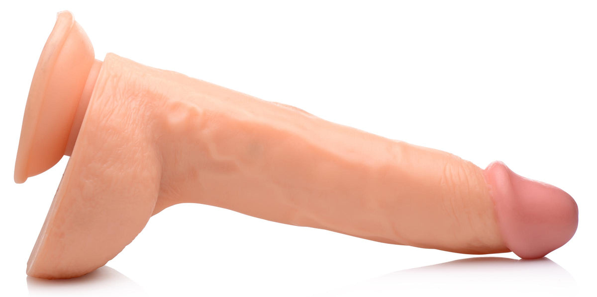 Beefy Brad 9 inch Dildo with Balls - Light, PVC (view 6)