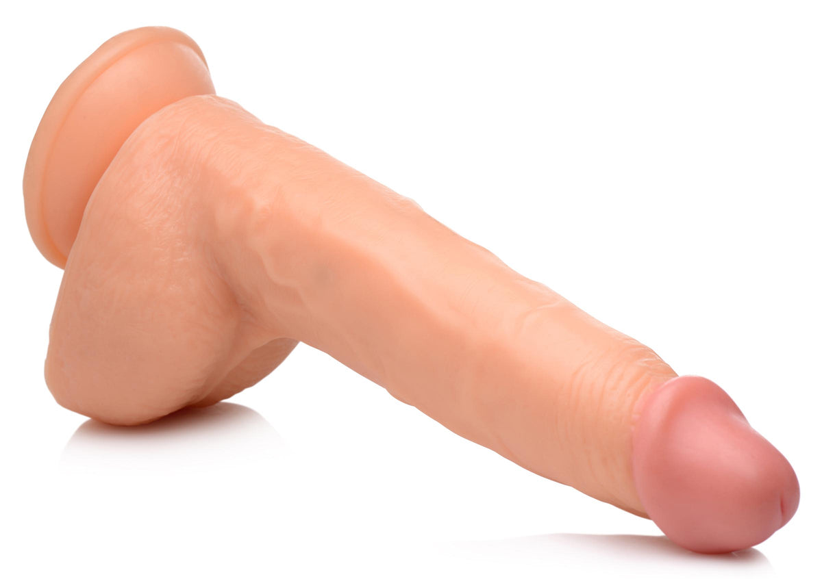 Beefy Brad 9 inch Dildo with Balls - Light, PVC (view 5)
