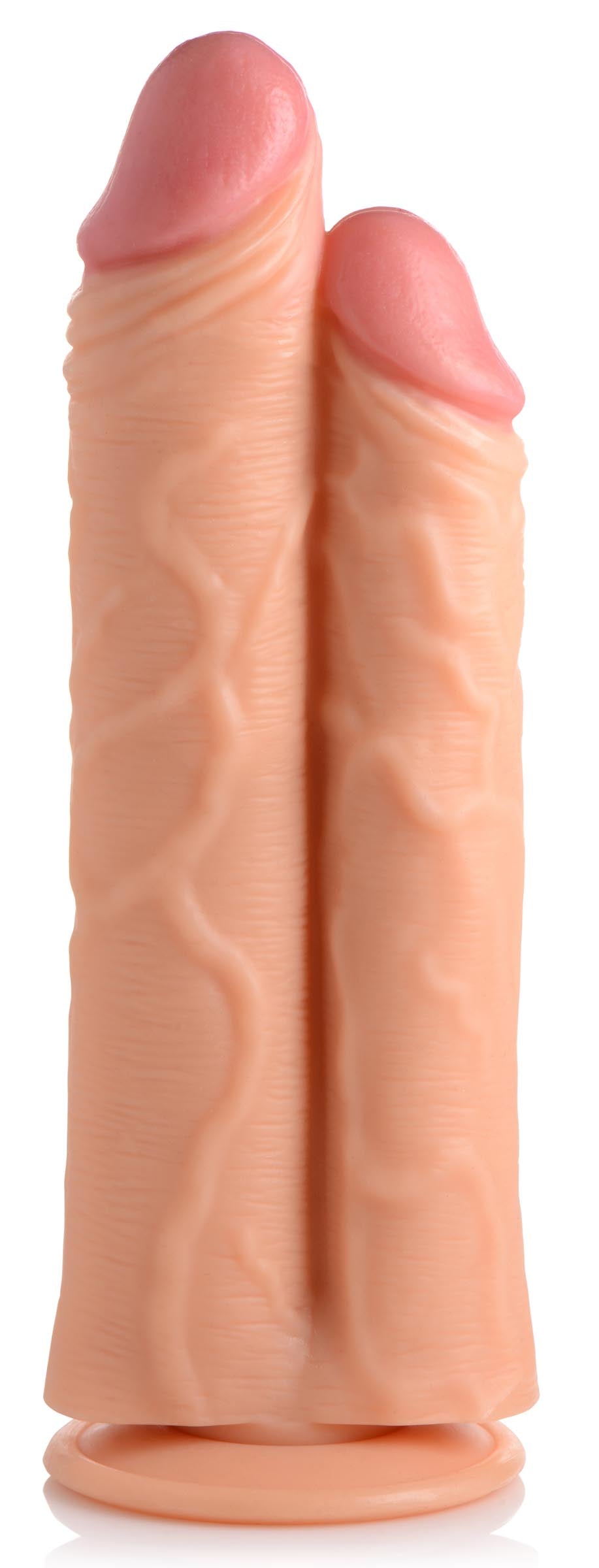 Double Stuffer 10 Inch Dildo - Light, PVC (view 4)