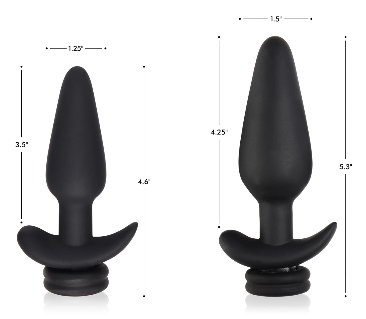 Interchangeable 10X Vibrating Silicone Anal Plug with Remote - Small – butt plug, Silicone (view 5)