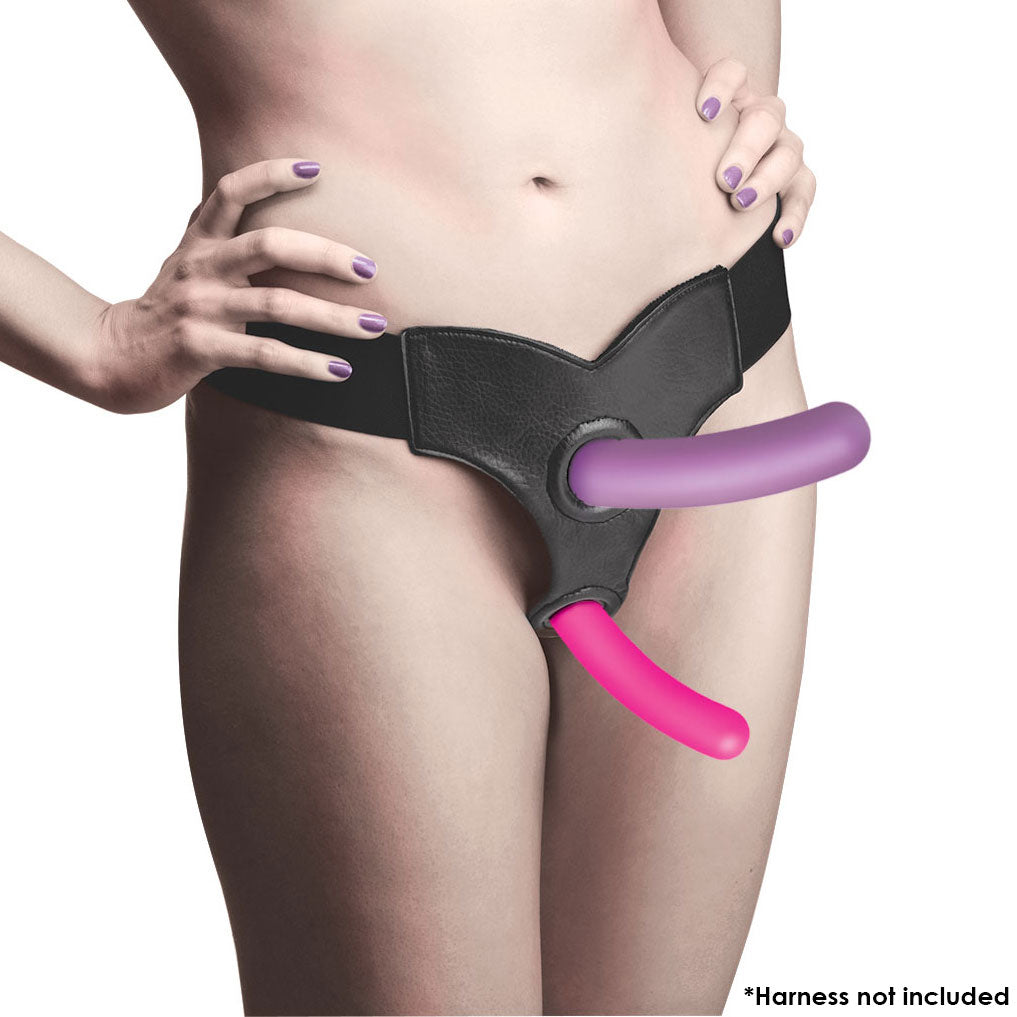 Triple Peg 28X Vibrating Silicone Dildo Set with Remote Control, Silicone (view 4)