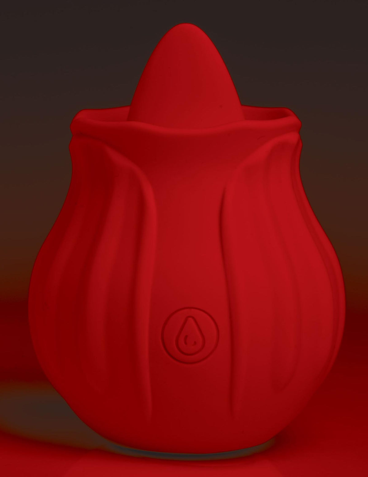Bloomgasm Wild Violet 10X Silicone Clit Licking Stimulator - Red – clitoral suction toy, Silicone (view 4)