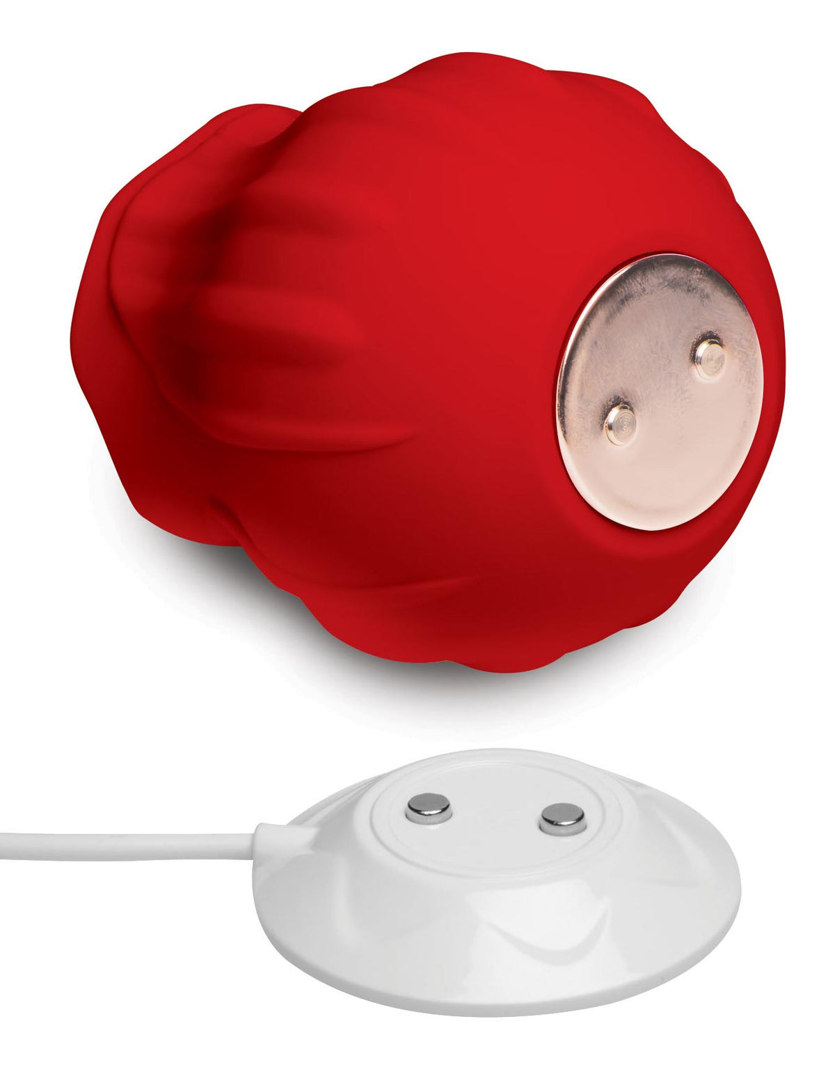Bloomgasm Wild Violet 10X Silicone Clit Licking Stimulator - Red – clitoral suction toy, Silicone (view 5)