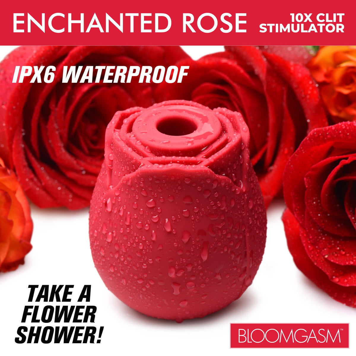 Enchanted Rose 10X Clit Stimulator – clitoral suction toy, Silicone (view 3)