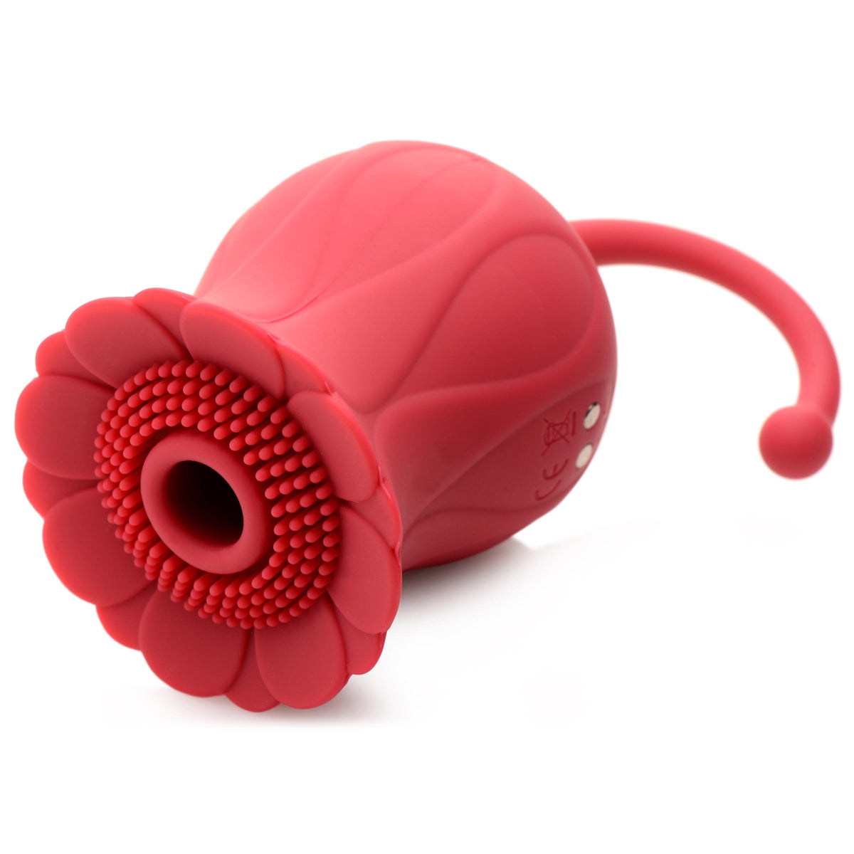 Royalty Rose Textured Suction Clit Stimulator – clitoral suction toy, Silicone (view 4)