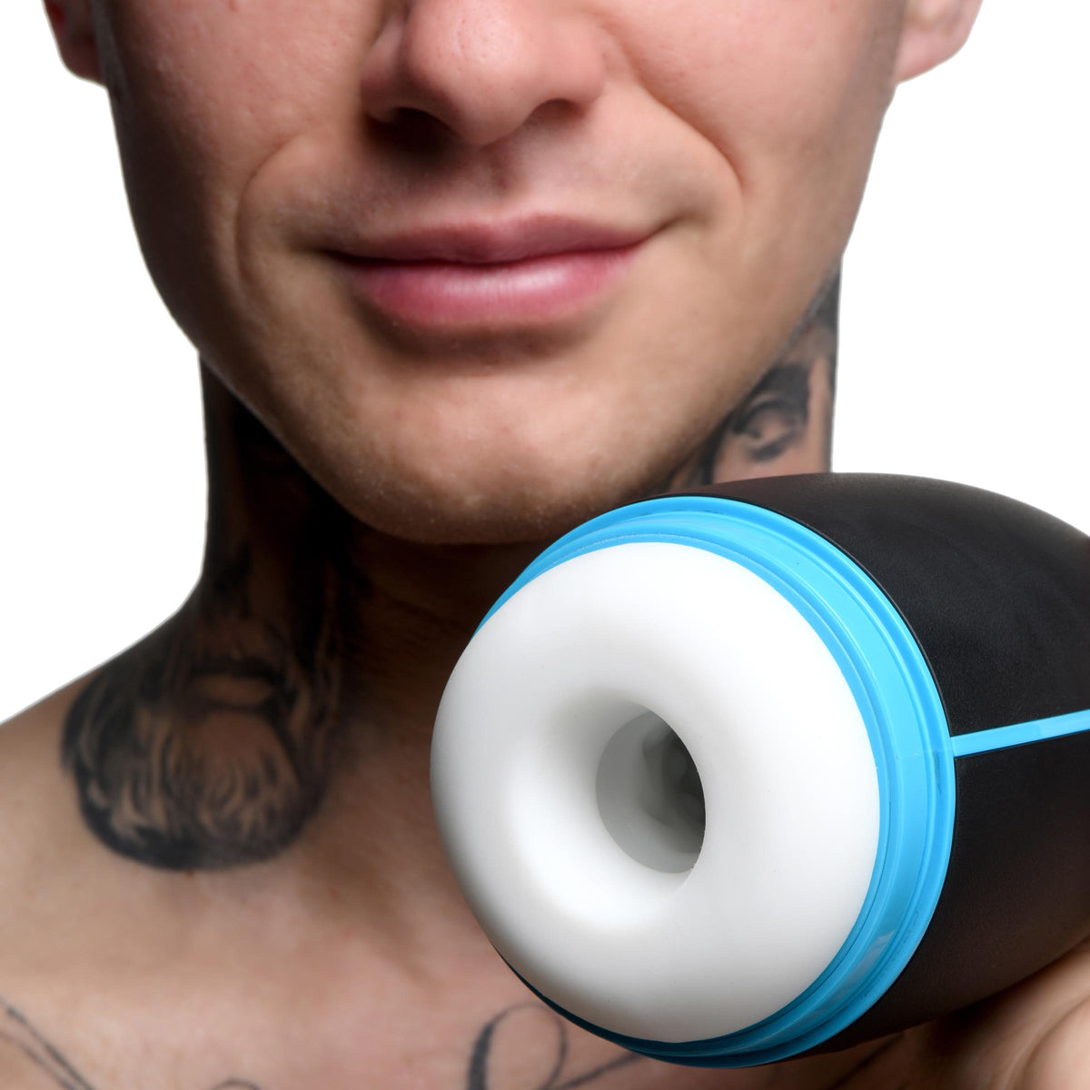 The Milker Extreme 16X Sucking, Squeezing, and Vibrating Masturbator, Silicone (view 3)