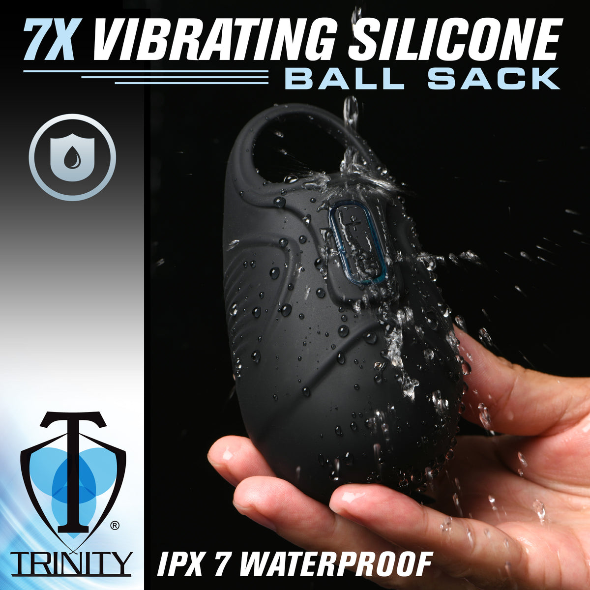 7X Vibrating Silicone Ball Sack – vibrator, Silicone (view 4)