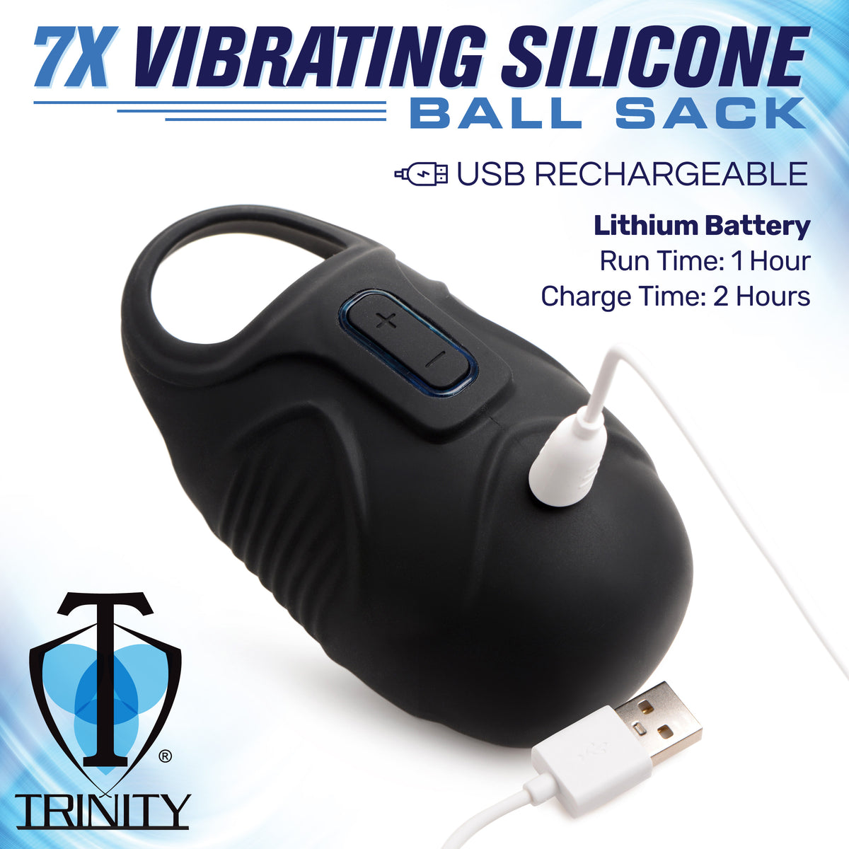 7X Vibrating Silicone Ball Sack – vibrator, Silicone (view 5)
