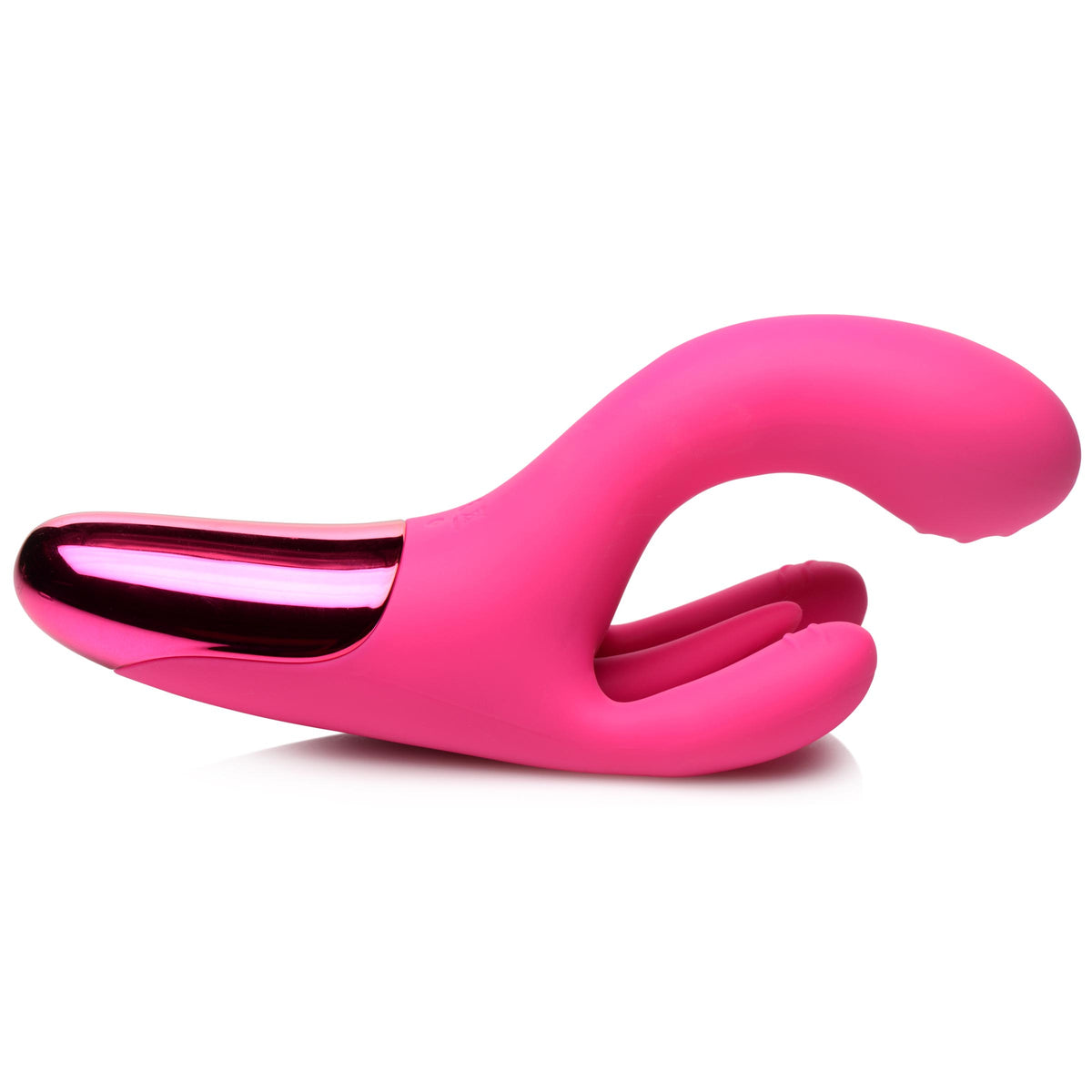 10X Triple Rabbit Silicone Vibrator - Pink – rabbit vibrator, Silicone (view 6)