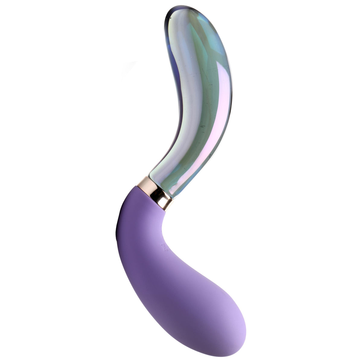 10X Pari Dual Ended Wavy Silicone and Glass Vibrator, Silicone (view 5)