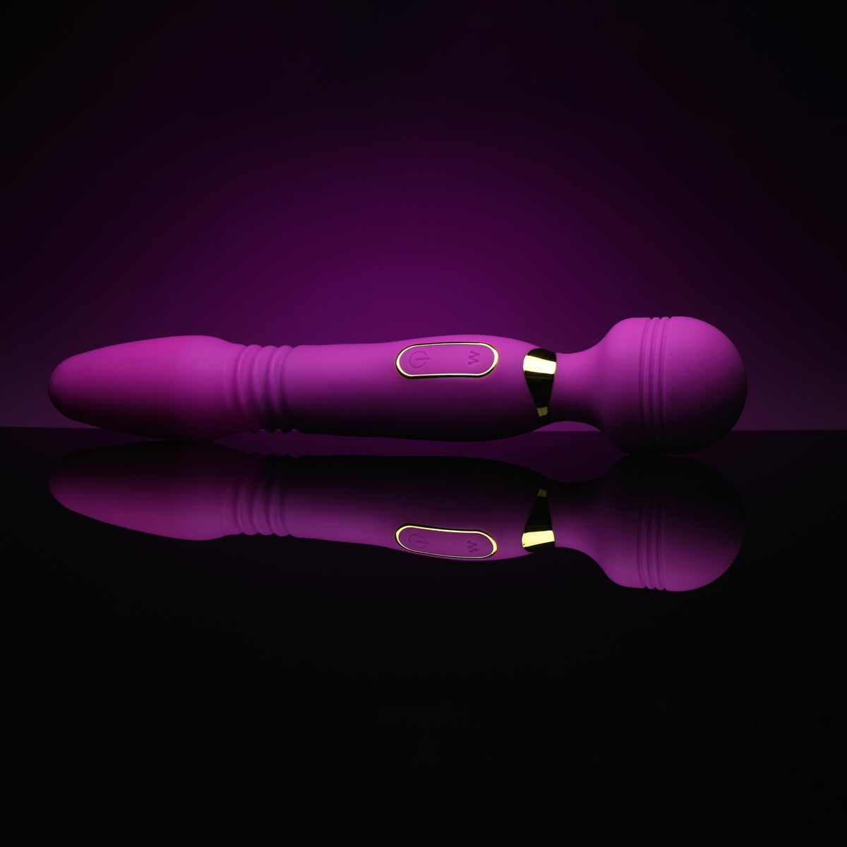Ultra Thrust-Her Deluxe Thrusting and Vibrating Silicone Wand – wand massager, Silicone (view 5)