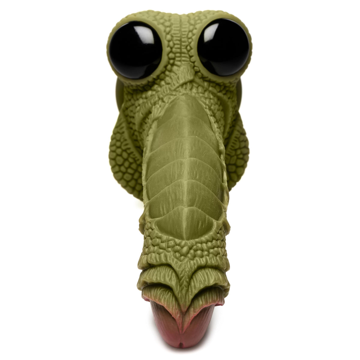 Swamp Monster Green Scaly Silicone Dildo, Silicone (view 4)
