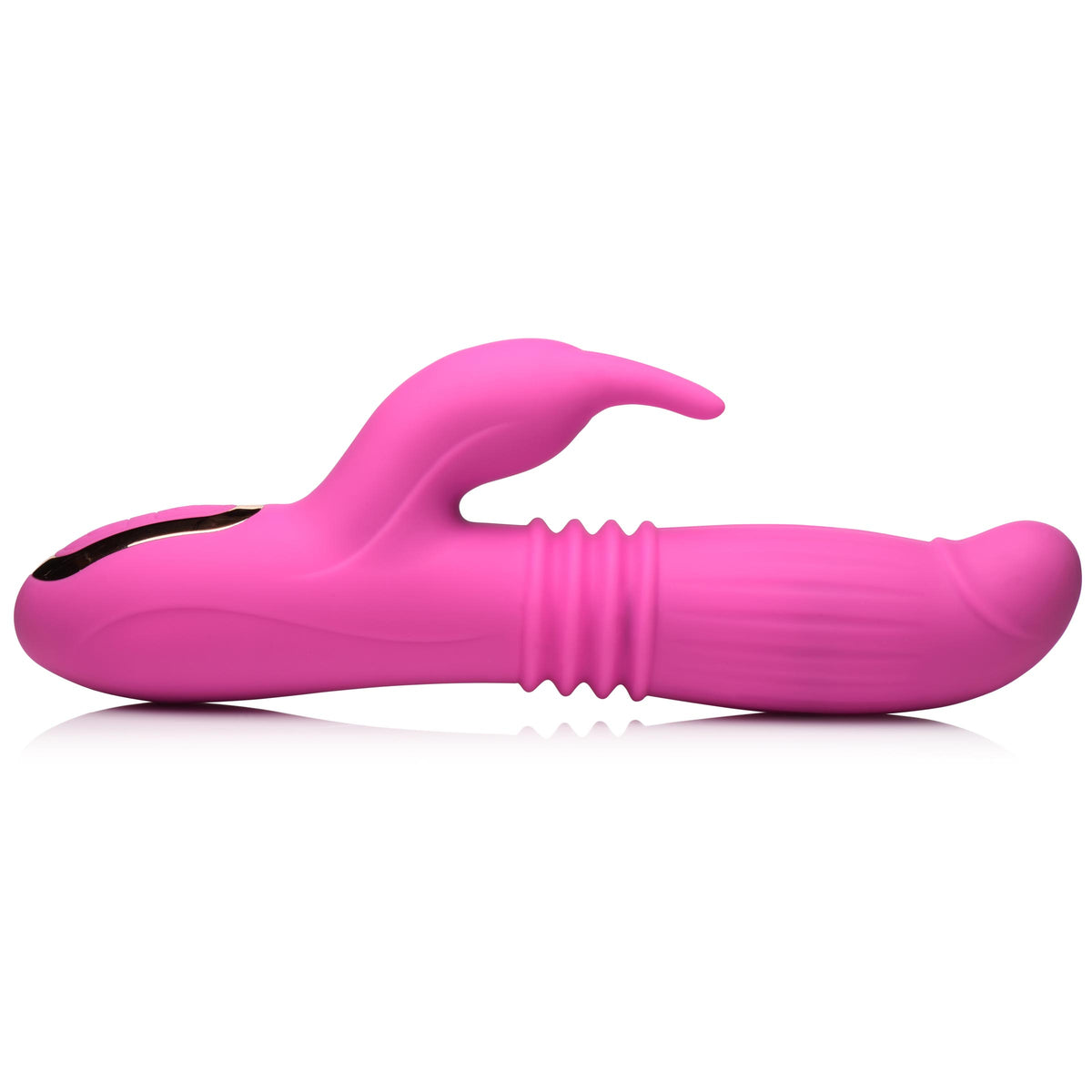 35X Lil Swell Thrusting and Swelling Silicone Rabbit Vibrator, Silicone (view 6)