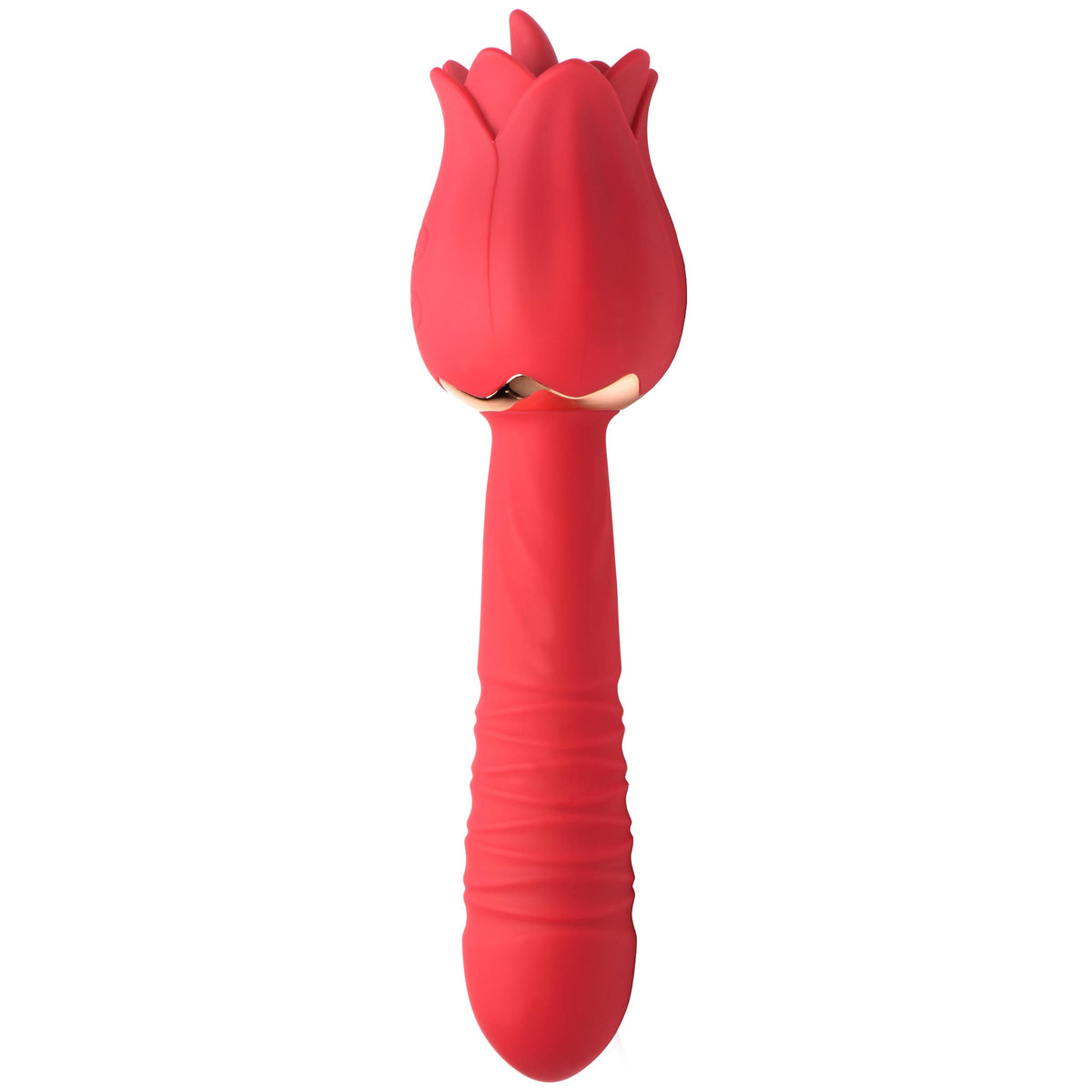 Racy Rose Thrusting and Licking Rose Vibrator – clitoral suction toy, Silicone (view 6)