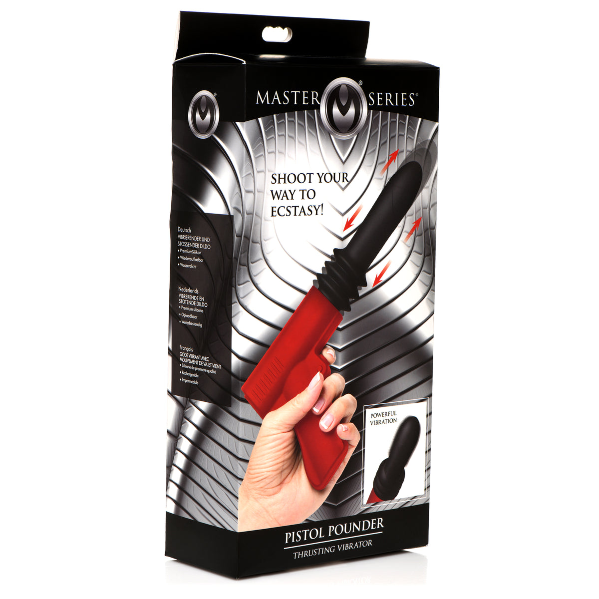 Pistola Pounder Thrusting Vibrator, Silicone (view 6)