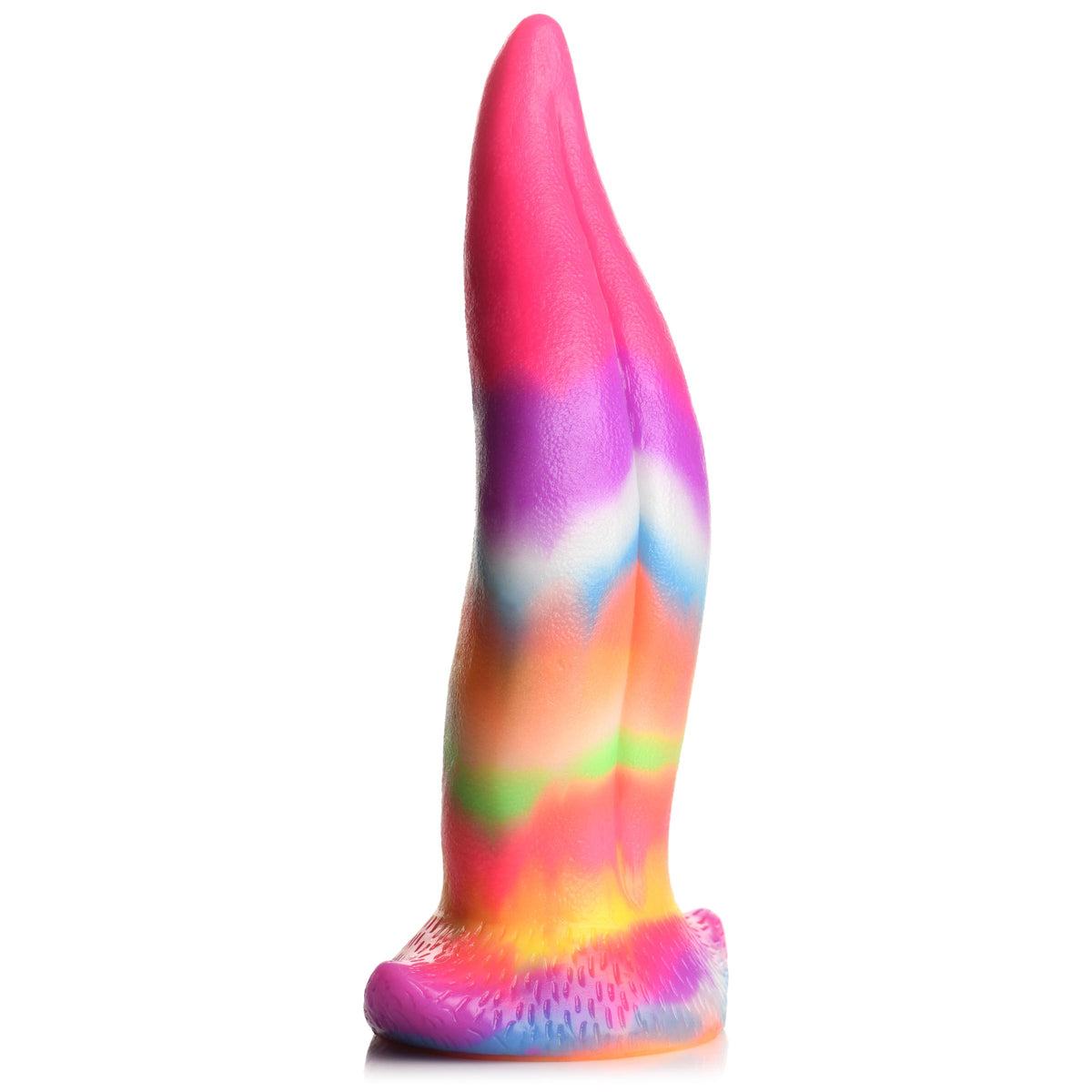 Unicorn Kiss Unicorn Tongue Glow-in-the-Dark Silicone Dildo – clitoral suction toy, Silicone (view 5)