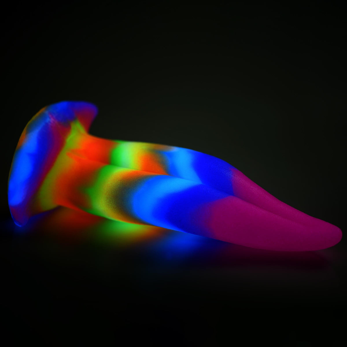 Unicorn Kiss Unicorn Tongue Glow-in-the-Dark Silicone Dildo – clitoral suction toy, Silicone (view 4)