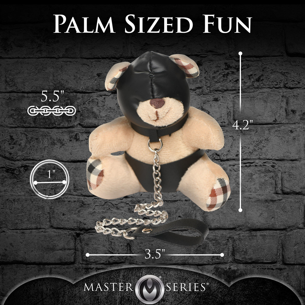 Hooded Teddy Bear Keychain, Metal (view 4)