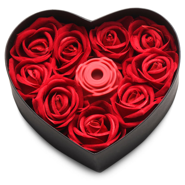The Rose Lover's Gift Box 10X Clit Suction Rose - Red – clitoral suction toy