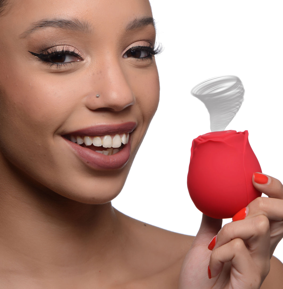 The Rose Lover's Gift Box 10X Clit Suction Rose - Red – clitoral suction toy (view 3)