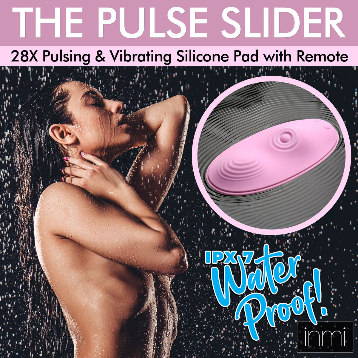 The Pulse Slider 28X Pulsing and Vibrating Silicone Pad with Remote – vibrator, Silicone (view 3)