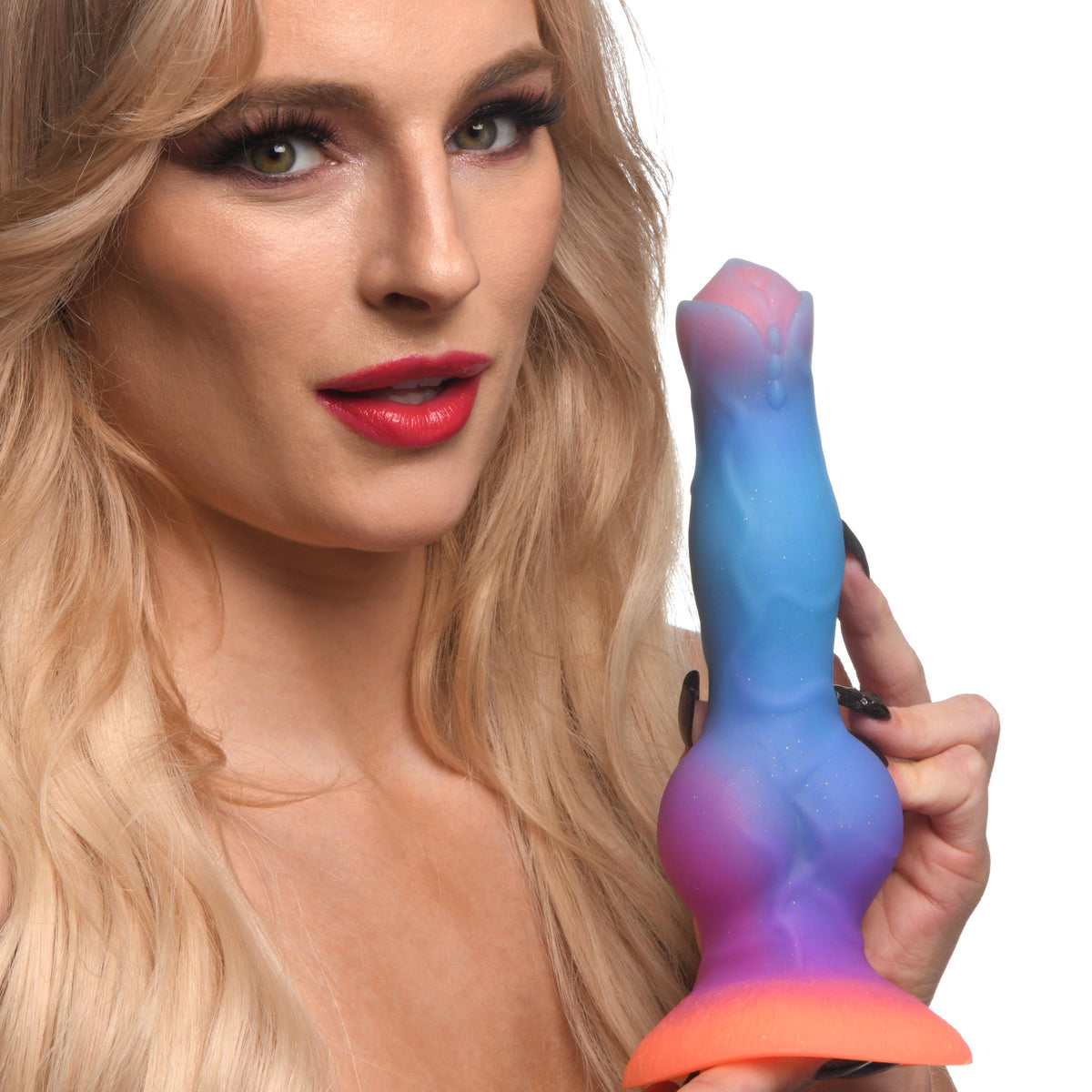 Space Cock Glow-in-the-Dark Silicone Alien Dildo, Silicone (view 3)