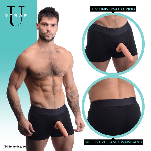 Armor Mens Boxer Harness with O-Ring - ML – strap-on and harness, rubber
