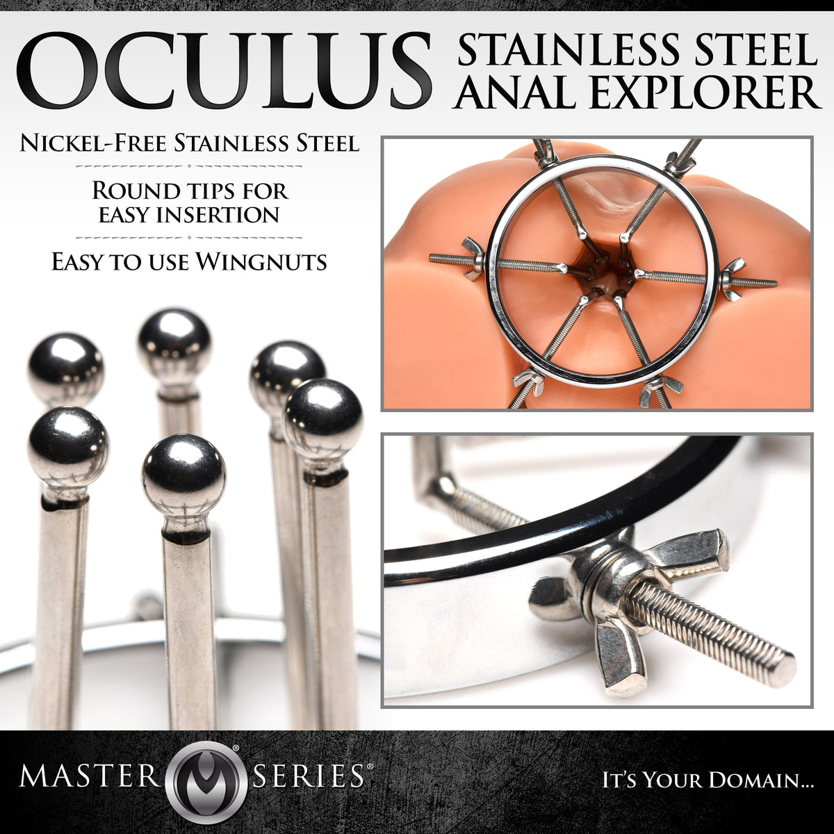Oculus Stainless Steel Anal Explorer, Metal (view 2)
