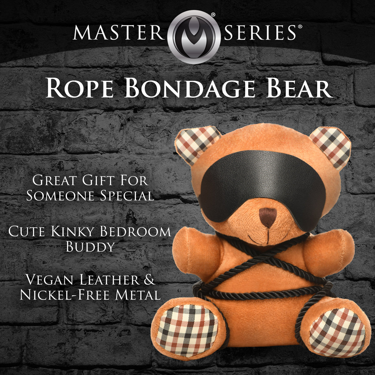 Rope Bondage Teddy Bear – restraints and cuffs, Metal (view 3)