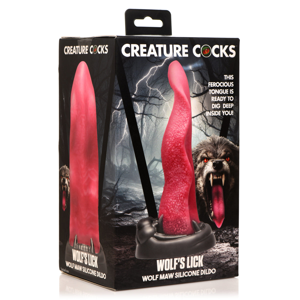 Wolf's Lick Silicone Dildo, Silicone (view 6)