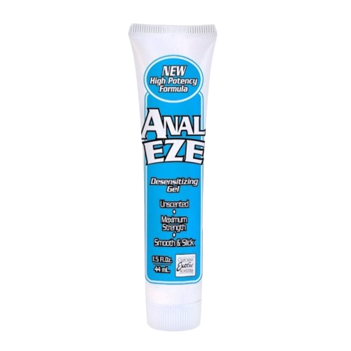 1.5 oz bottle of anal lube designed for smooth and comfortable use