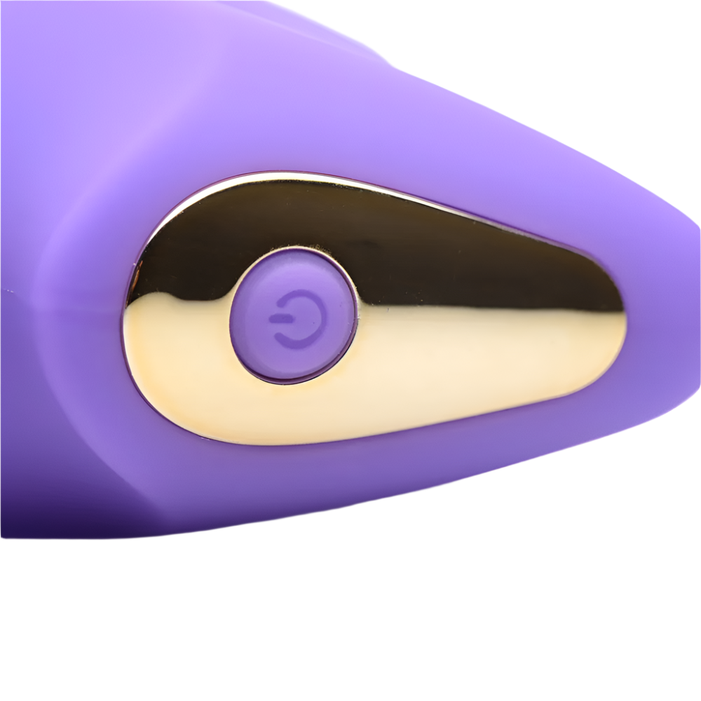 Remote control purple G-spot vibrators angled side view