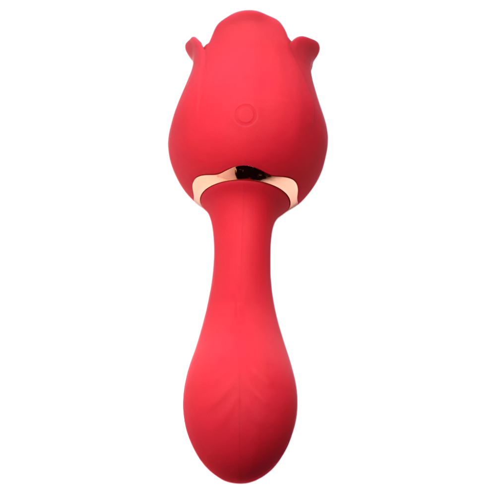 Blue Rose Vibrator featuring sleek design side angle