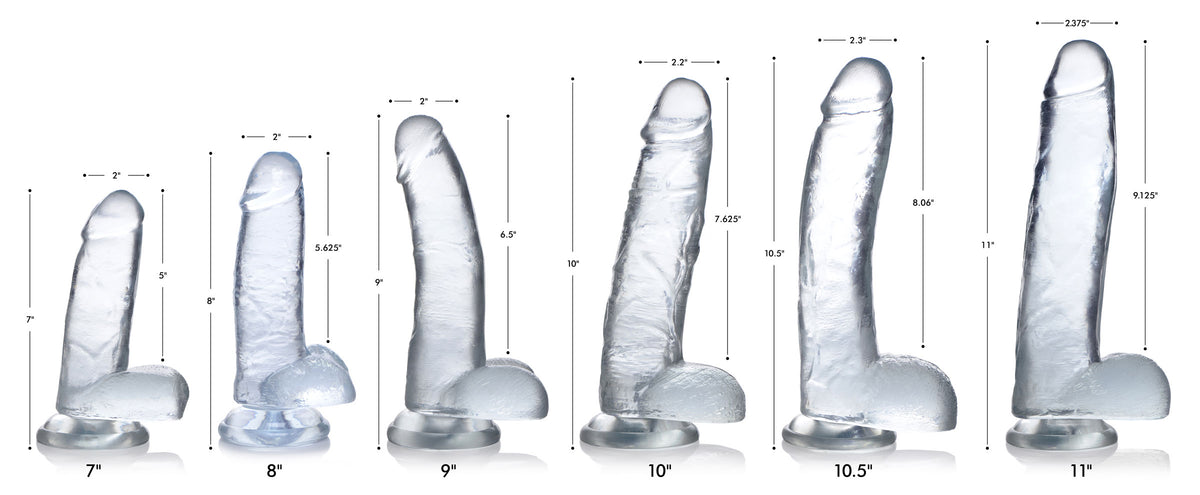 Jock C-Thru Dildo - 9 Inch, TPE (view 5)