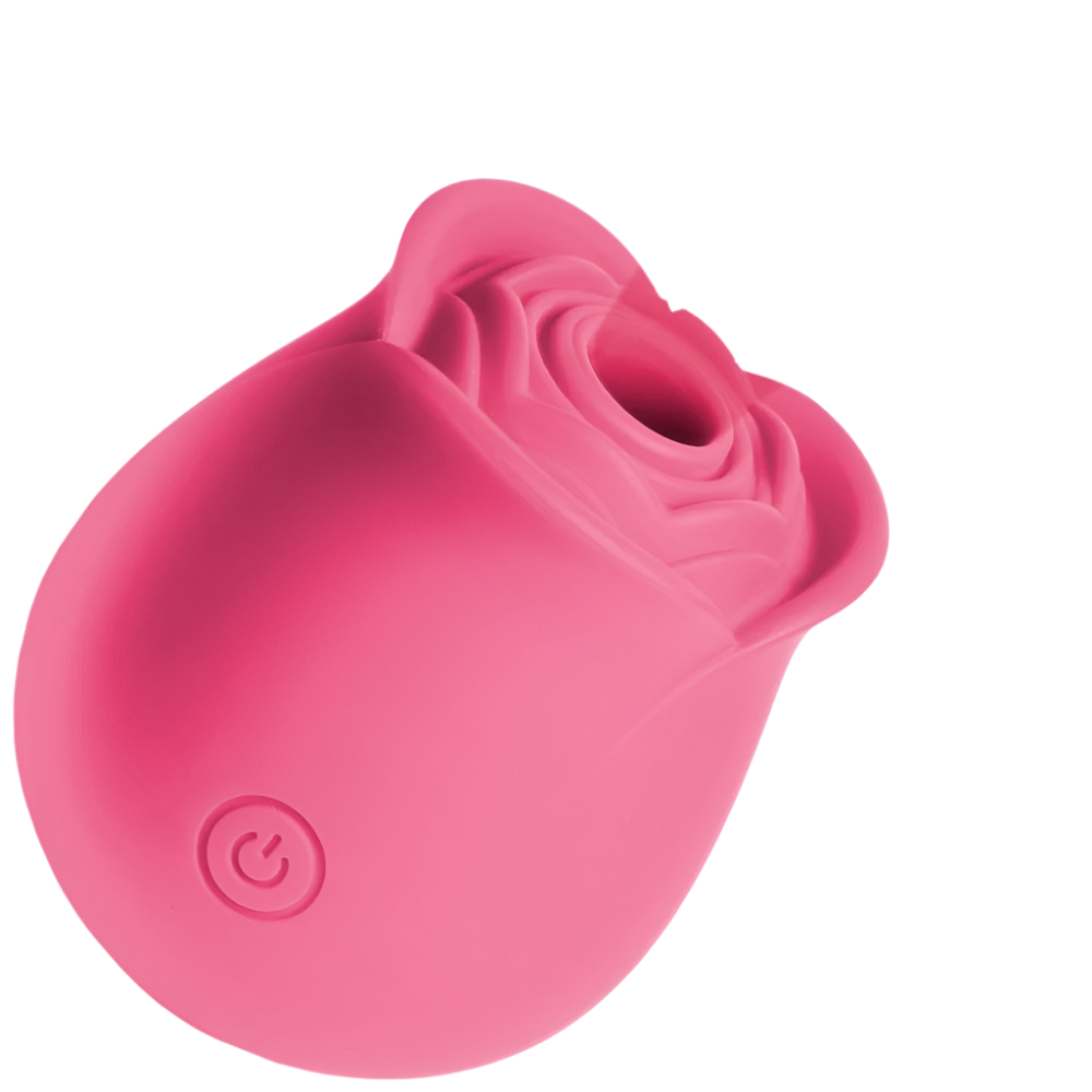 Elegant pink Rose Vibrator designed for clitoral stimulation view