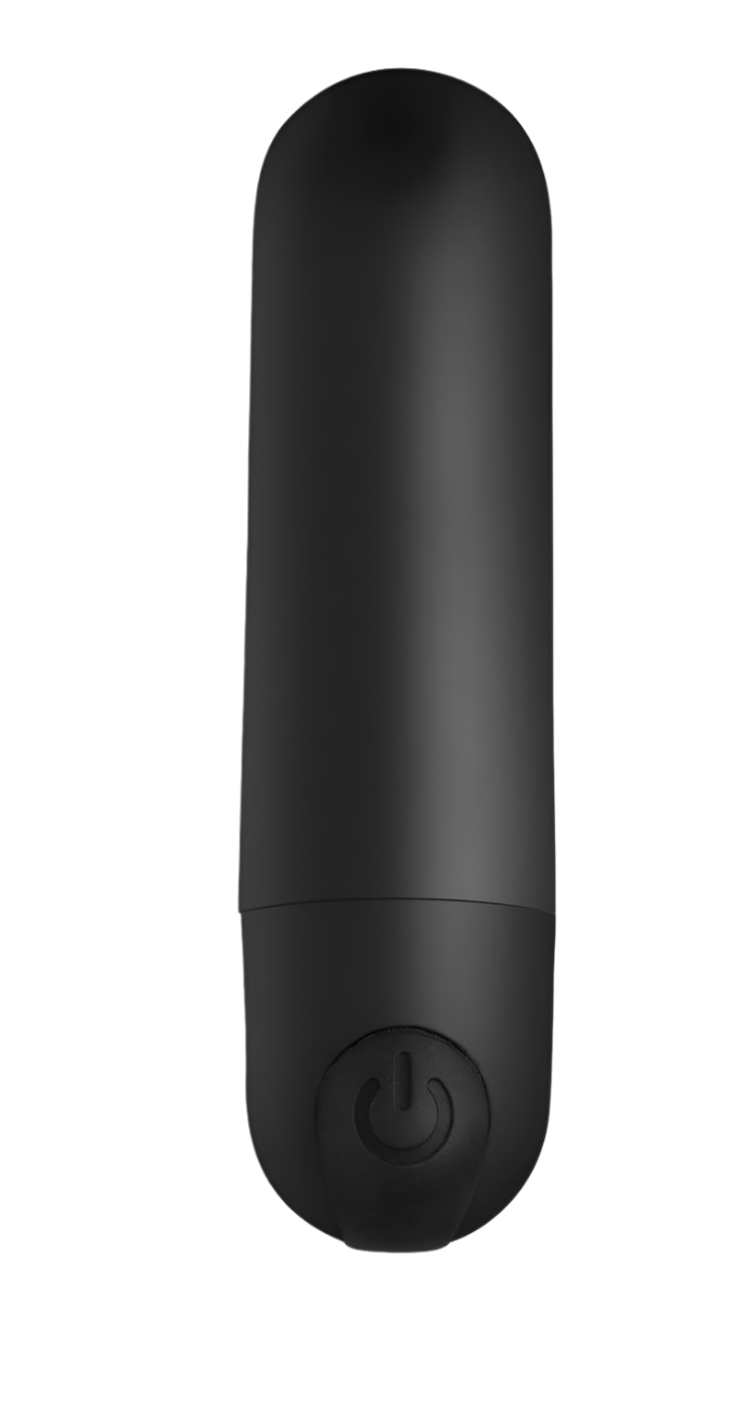 Close-up of Black Bullet Vibrator showing Sleek Design