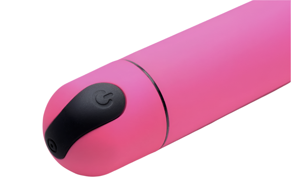 Close-up of the Pink Bullet Vibrator showcasing texture and finish