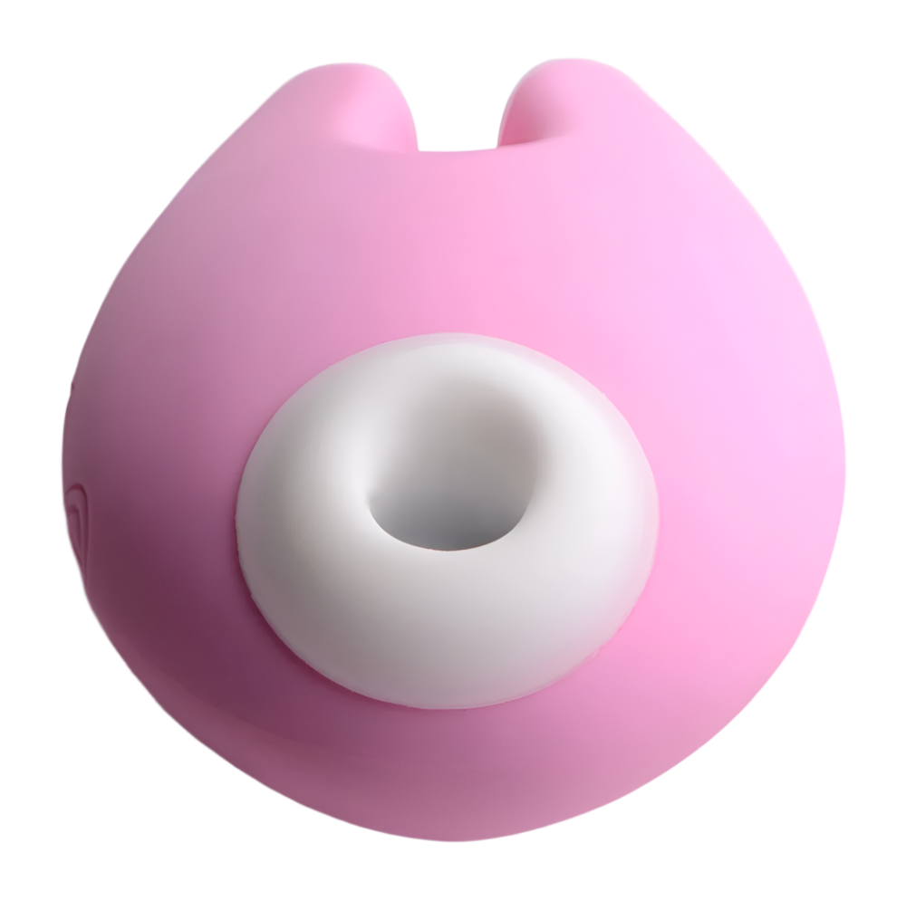 Close-up of pink Clitoral Suction Vibrators showcasing texture