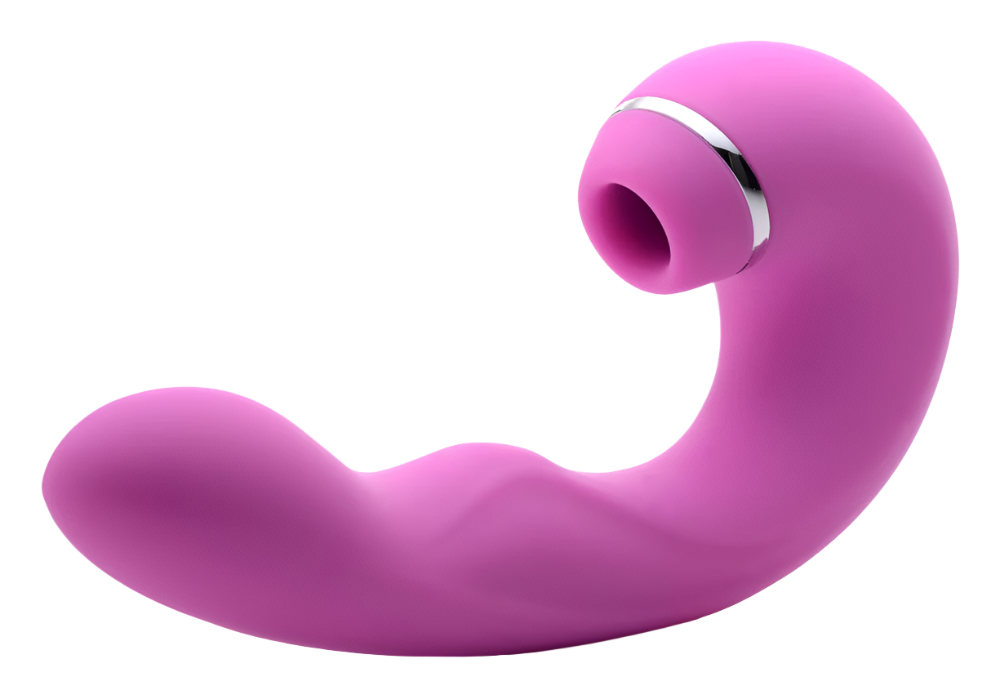 Close-up of Pink G-Spot Vibrator highlighting textured surface