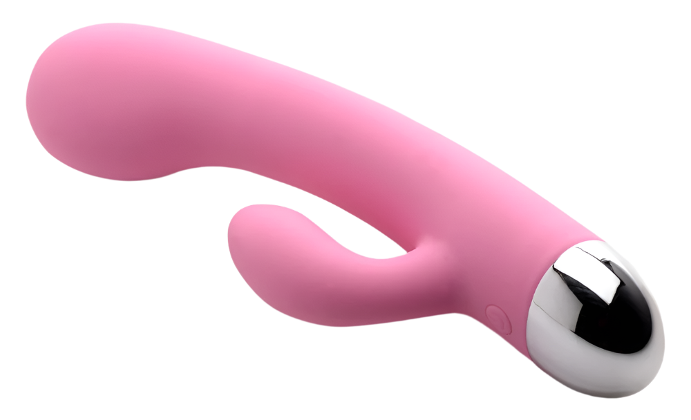 Close-up of Pink G-Spot Vibrator highlighting Textured Surface