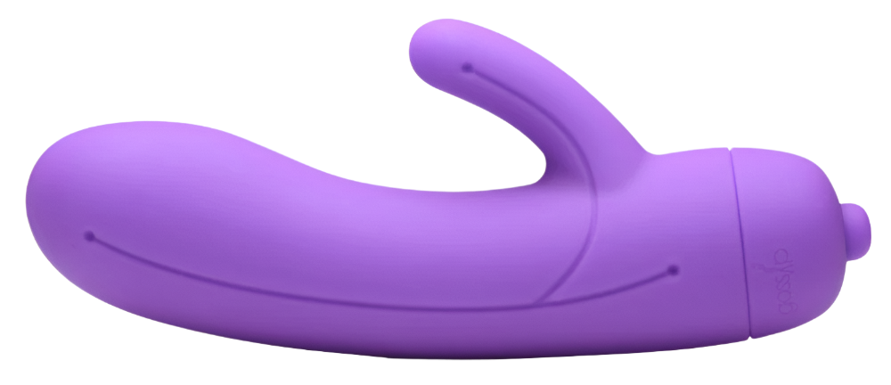 Close-up of Violet Rabbit Vibrator showcasing G-spot Curve