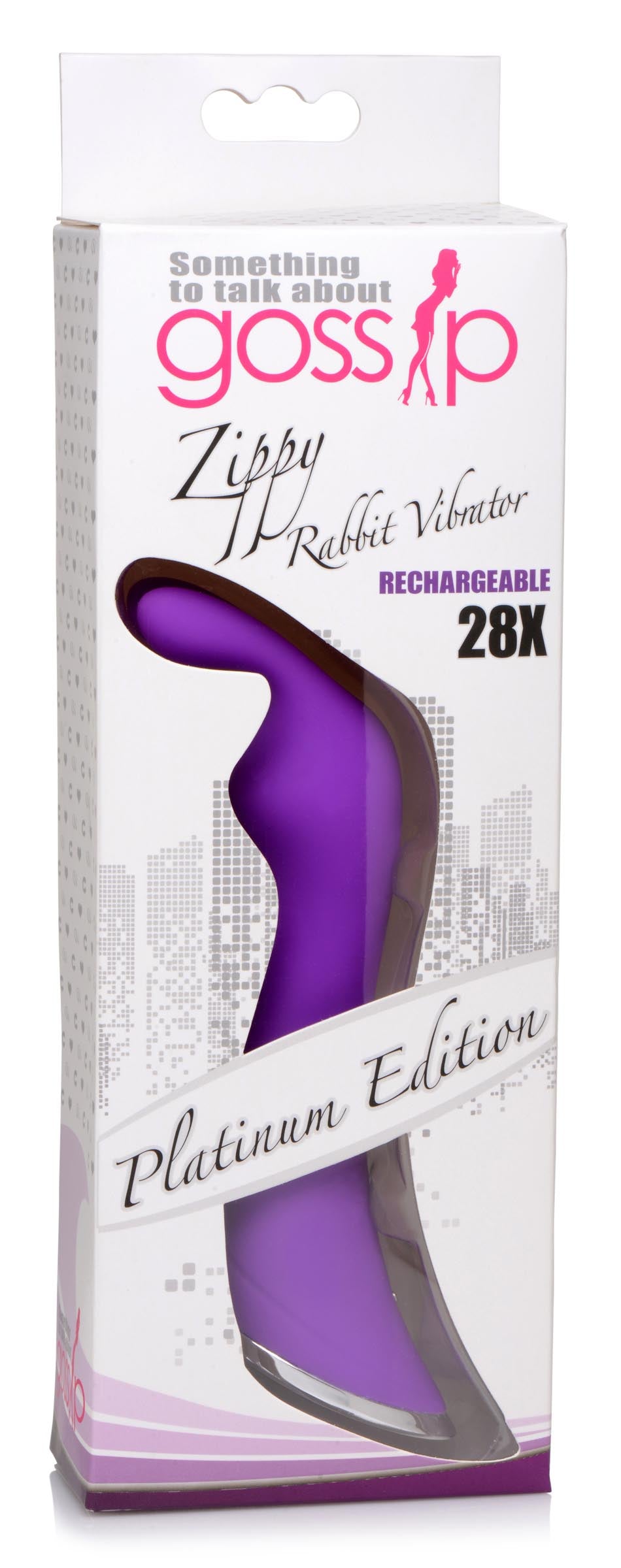 Zippy Silicone Rabbit Vibrator, Silicone (view 6)