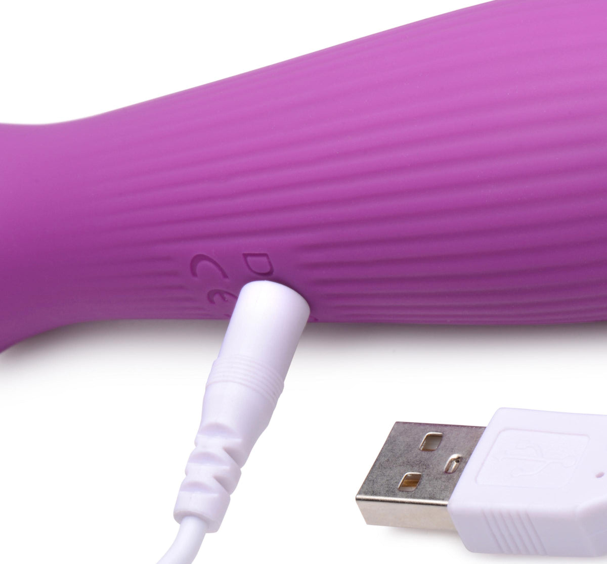 10X Silicone Wand Massager - Violet, Silicone (view 3)