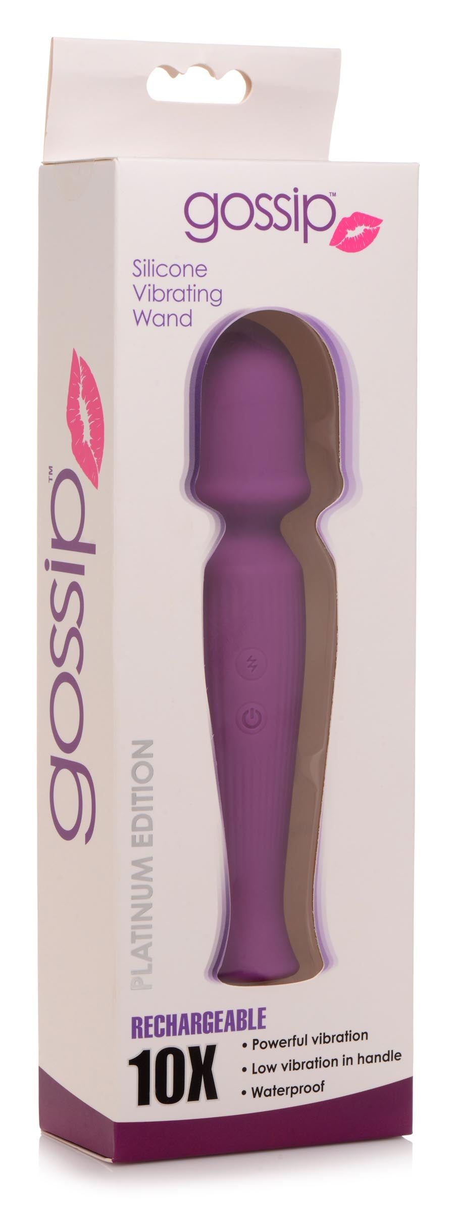 10X Silicone Wand Massager - Violet, Silicone (view 4)